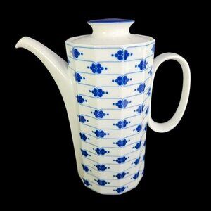 Rosenthal Studio Linie Corinth Pattern‎ Coffee Pot Server Continental MCM 8" Vtg
